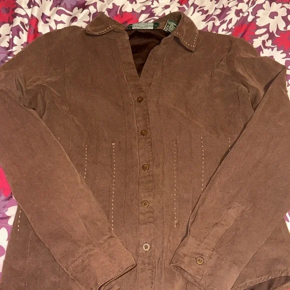 Brown Button Down Shirt - Picture 3 of 3